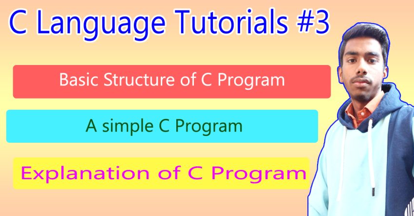 Basic Structure of C Program - C Tutorial #3 Prabhakar Guru