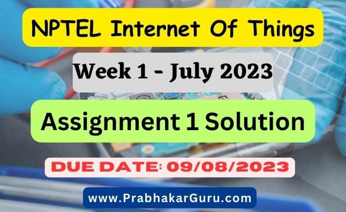 introduction to internet of things nptel assignment 1 answers 2023