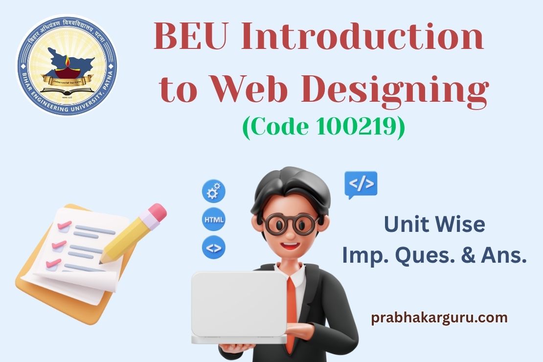 BEU Introduction to Web Designing Imp Ques. Ans.